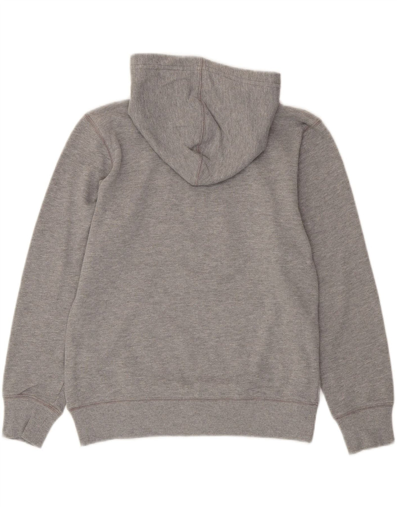 CONVERSE Boys Graphic Hoodie Jumper 12-13 Years Grey Cotton Vintage Converse and Second-Hand Converse from Messina Hembry 