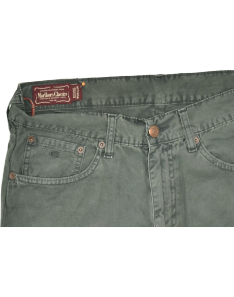 MARLBORO CLASSICS Mens Straight Jeans W34 L27 Green Cotton | Vintage | Thrift | Second-Hand | Used Clothing | Messina Hembry 