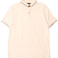 Massimo Dutti Mens Polo Shirt 2XL Off White
