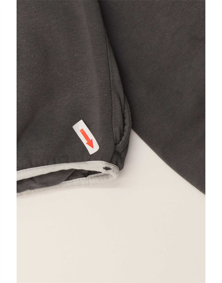 Puma Womens Zip Hoodie Sweater UK 12 Medium Grey Cotton