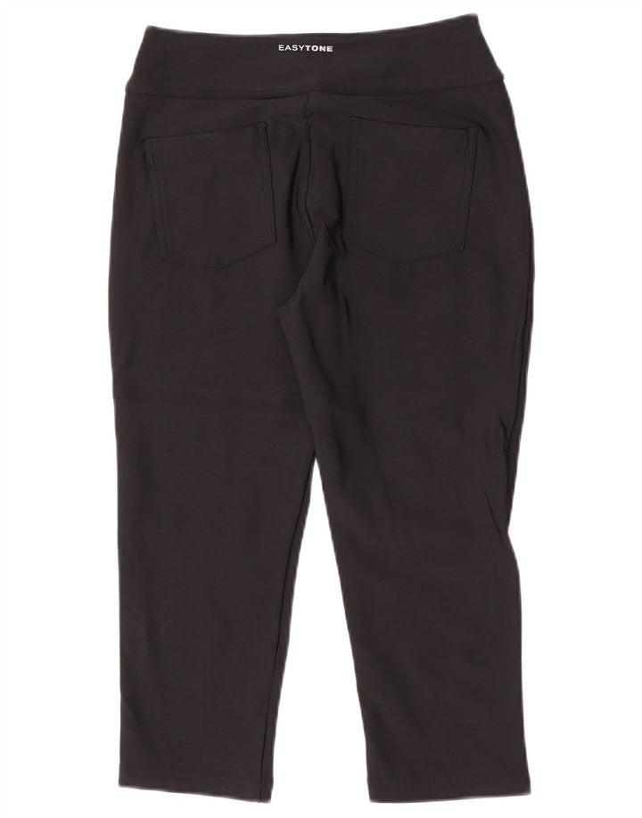 Reebok Womens Capri Tracksuit Trousers UK 12 Medium  Black