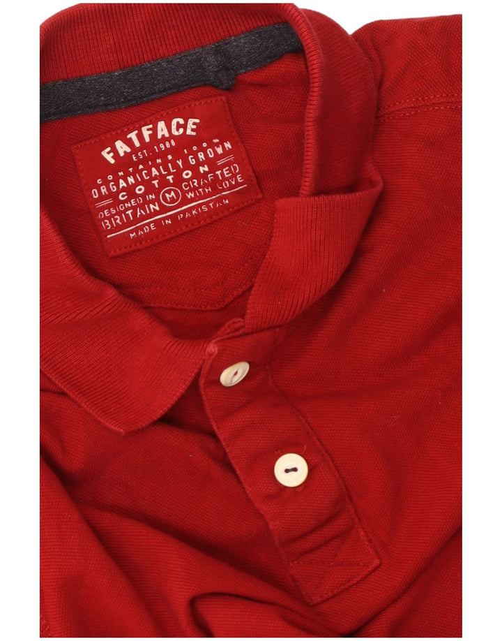 Fat Face Mens Polo Shirt Medium Red Cotton