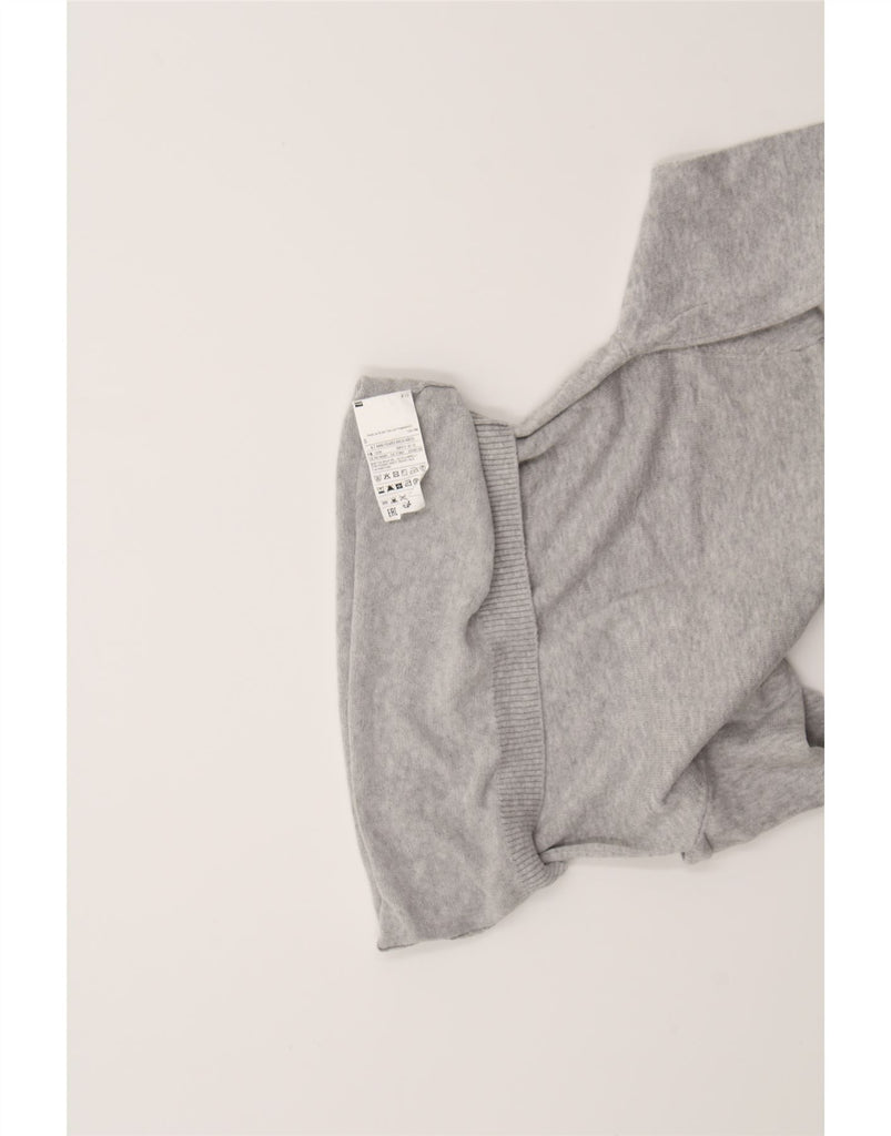 BENETTON Girls Crew Neck Jumper Sweater 6-7 Years Small  Grey Cotton Vintage Benetton and Second-Hand Benetton from Messina Hembry 