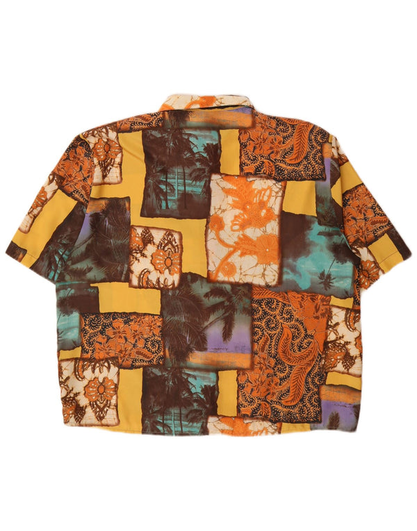 Vintage Womens Shirt Blouse UK 16 Large Multicoloured Patchwork