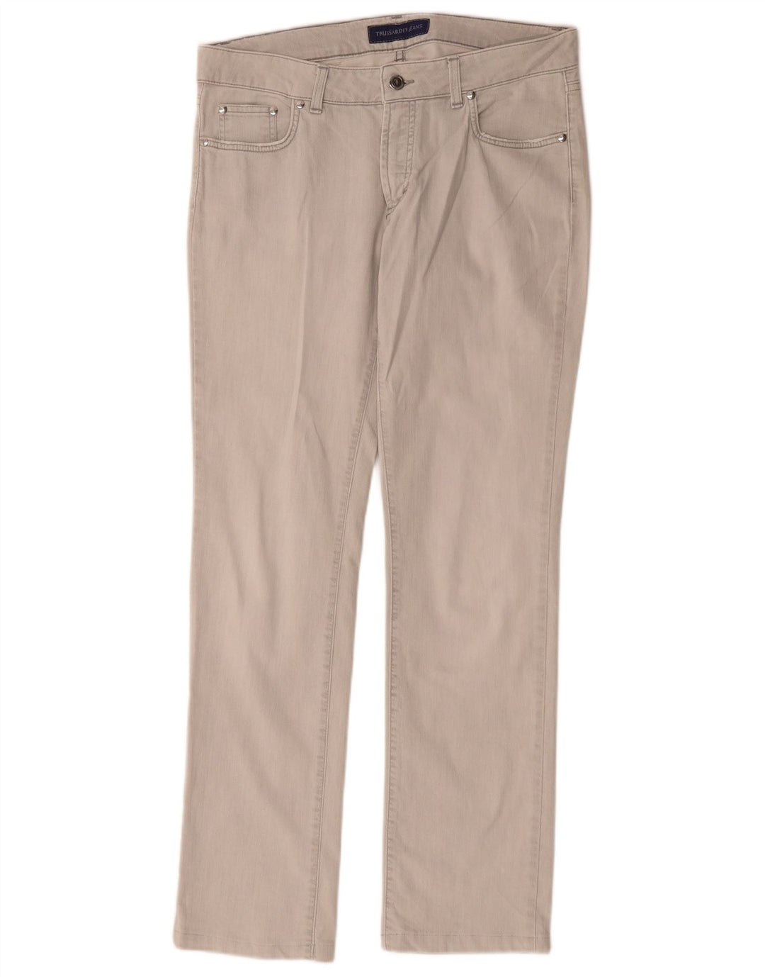 Trussardi Womens Slim Jeans W30 L30 Grey Cotton