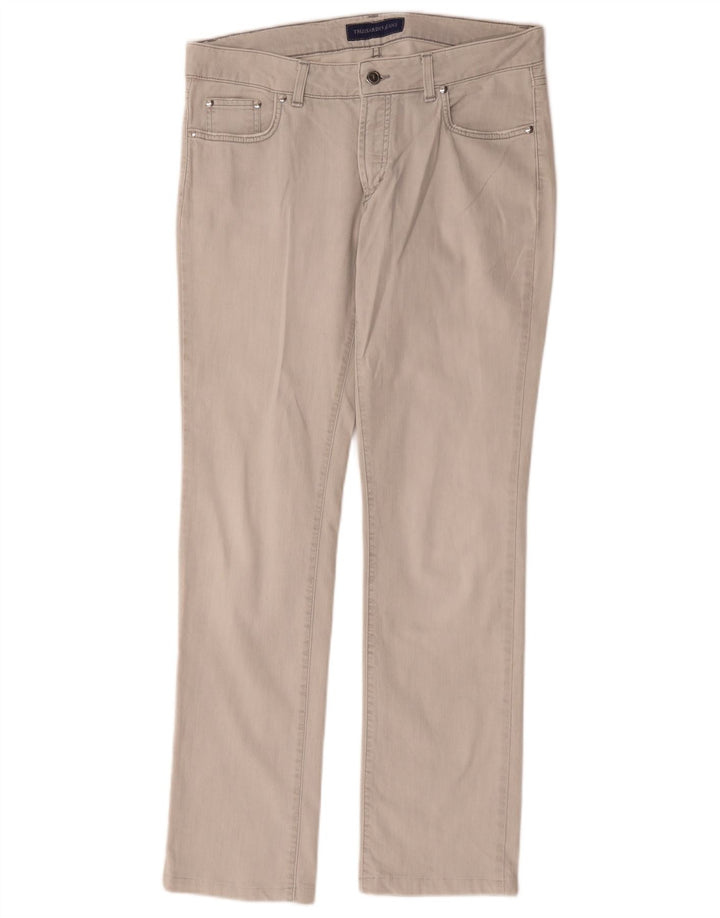 Trussardi Womens Slim Jeans W30 L30 Grey Cotton
