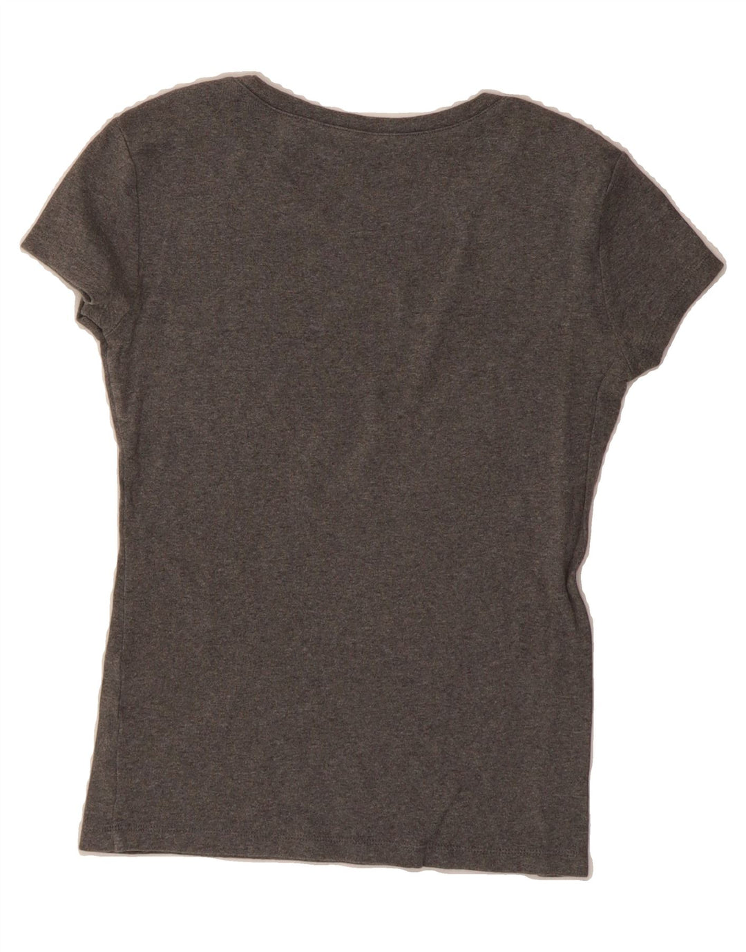 TOMMY HILFIGER Womens T-Shirt Top UK 12 Medium Grey Cotton Vintage Tommy Hilfiger and Second-Hand Tommy Hilfiger from Messina Hembry 