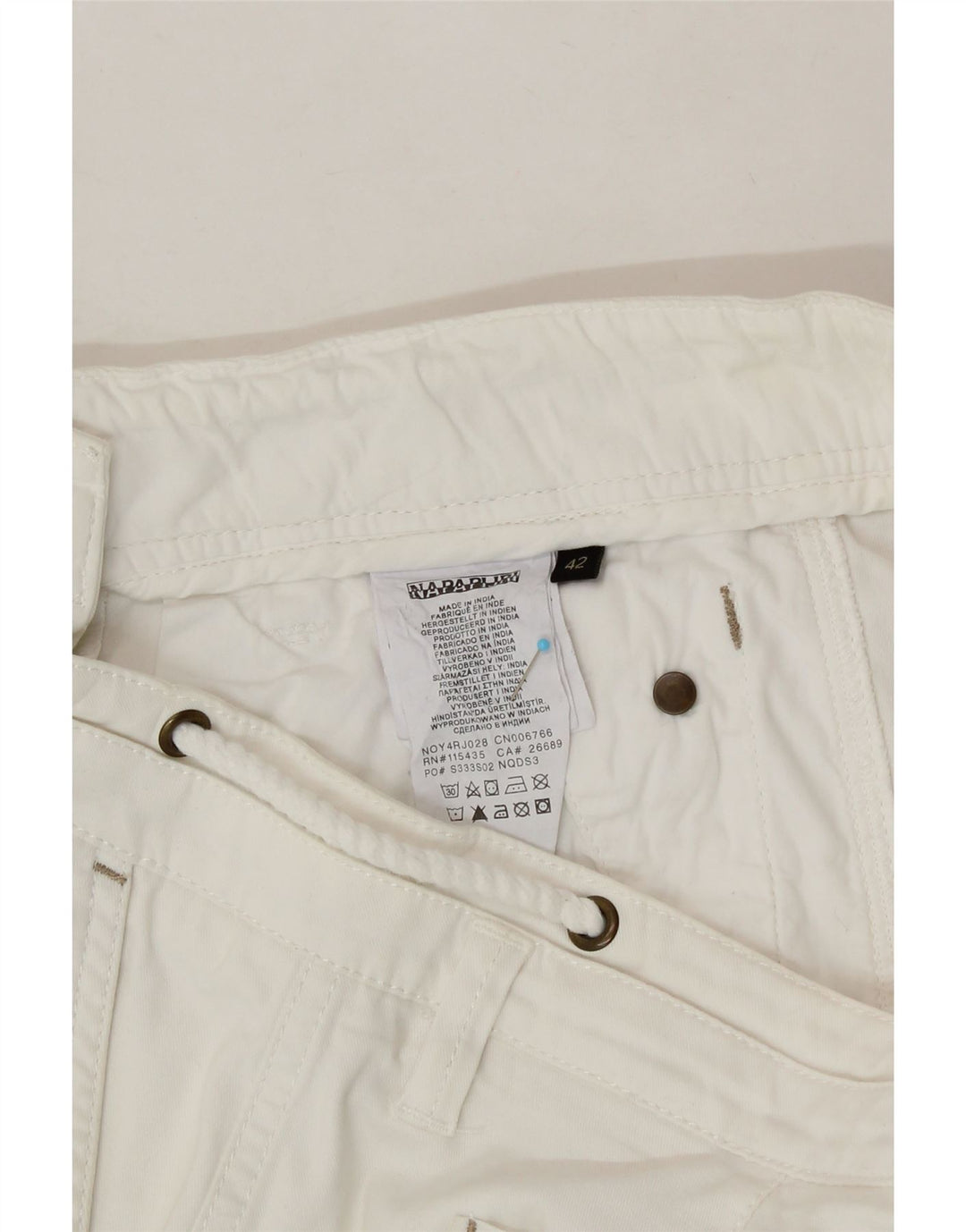 NAPAPIJRI Womens Straight Skirt EU 42 Large W32 White Vintage Napapijri and Second-Hand Napapijri from Messina Hembry 