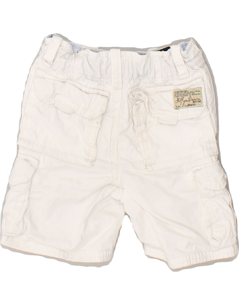 TOMMY HILFIGER Baby Boys Cargo Shorts 9-12 Months W18  White Cotton | Vintage Tommy Hilfiger | Thrift | Second-Hand Tommy Hilfiger | Used Clothing | Messina Hembry 