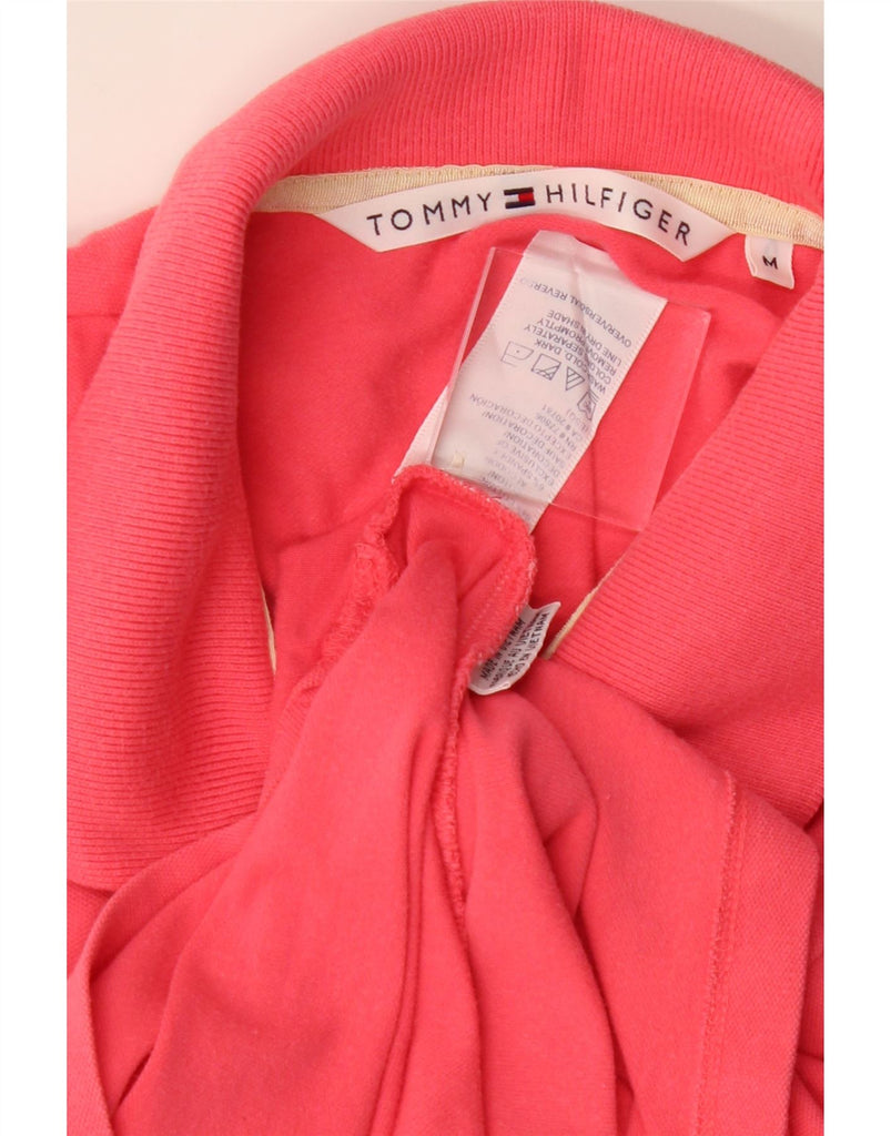 TOMMY HILFIGER Womens Polo Shirt UK 12 Medium Pink Cotton Vintage Tommy Hilfiger and Second-Hand Tommy Hilfiger from Messina Hembry 