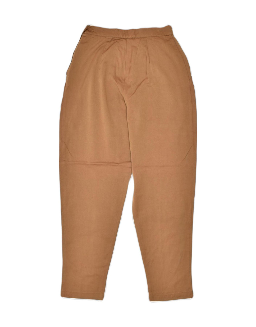 BARBIERI Womens High Waist Pegged Chino Trousers UK 10 Small W24 L32 Brown | Vintage | Thrift | Second-Hand | Used Clothing | Messina Hembry 
