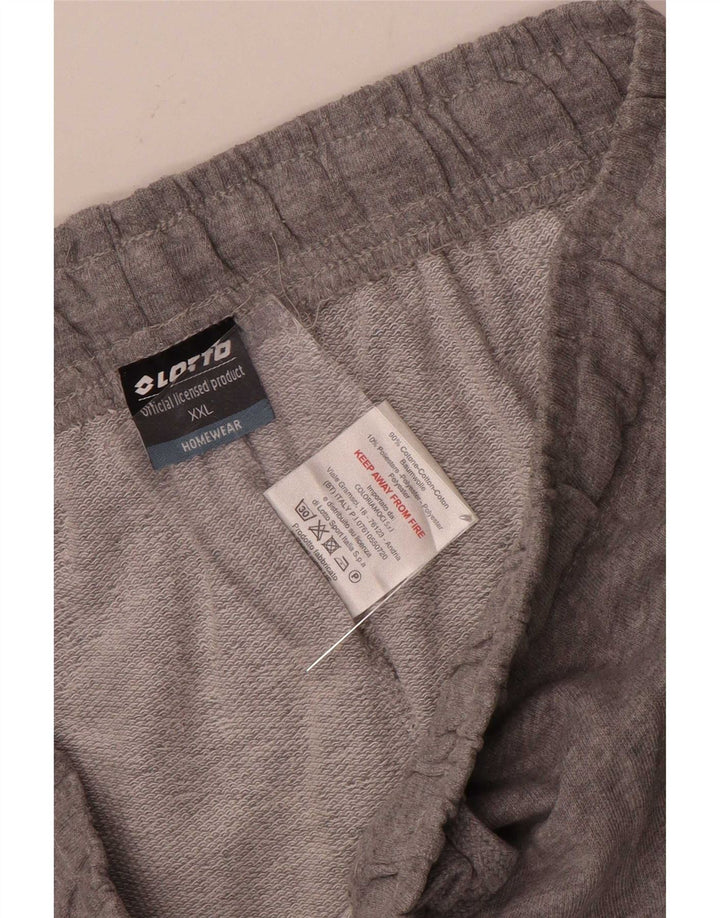 Lotto Mens Sport Shorts 2XL Grey Cotton