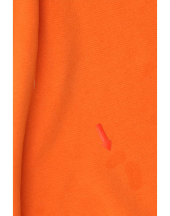 Polo Ralph Lauren Womens Oversized Sweatshirt Jumper UK 14 Medium Orange