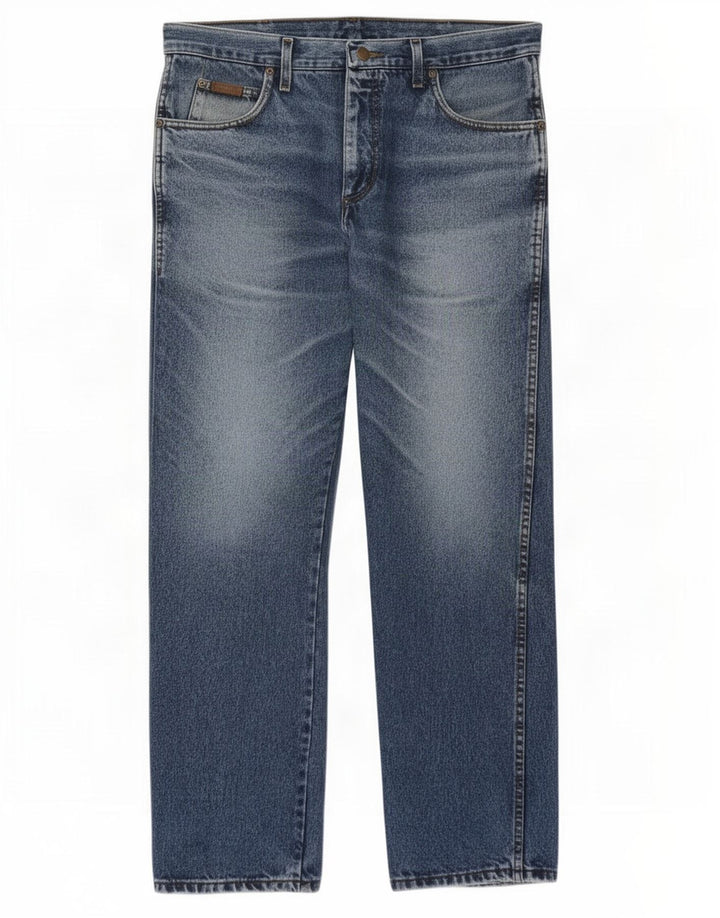 Wrangler Mens Straight Jeans W34 L29 Blue