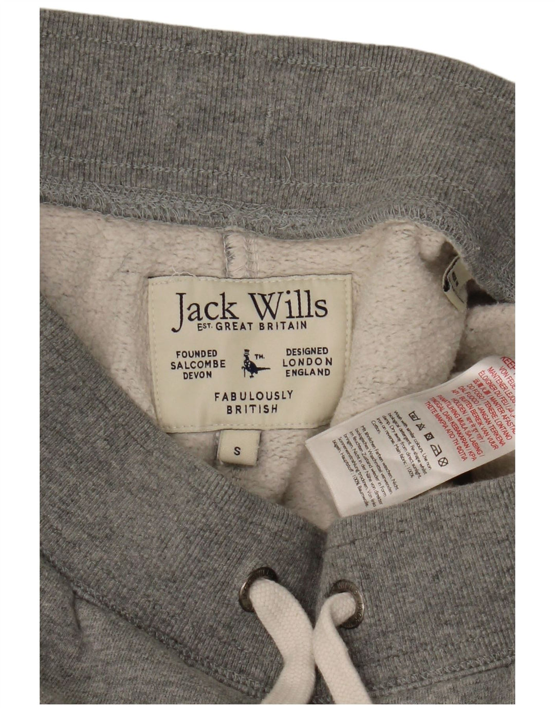 Jack Wills Mens Sport Shorts Small Grey Flecked Cotton