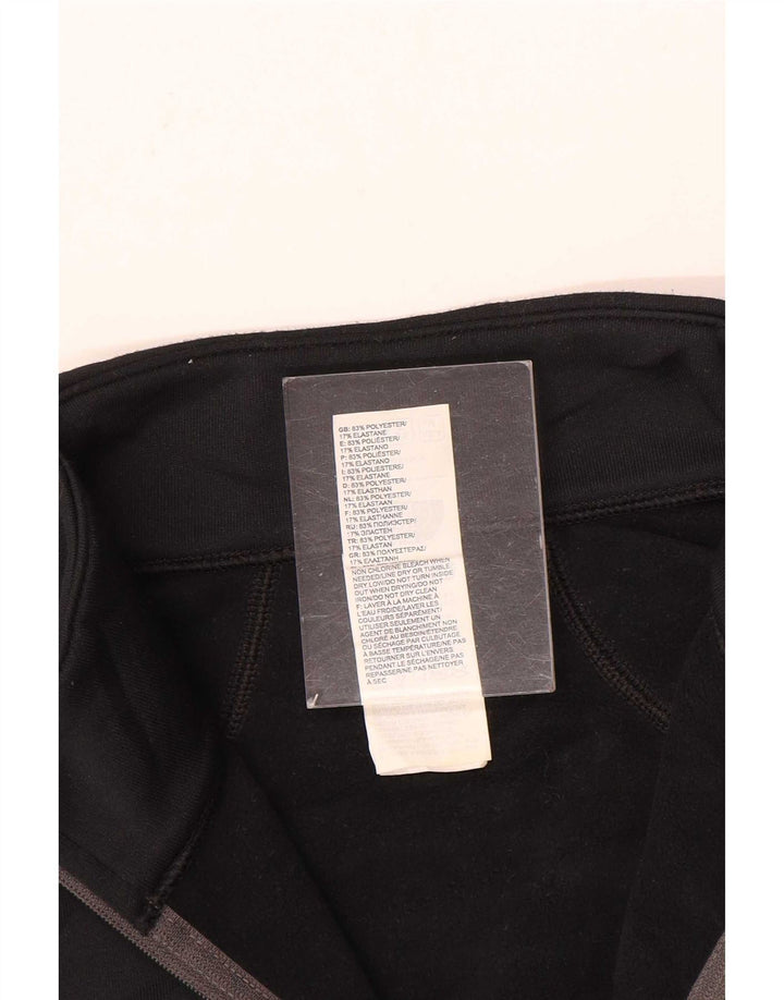 The North Face Mens Zip Neck Regular Fit Top Long Sleeve Medium Black