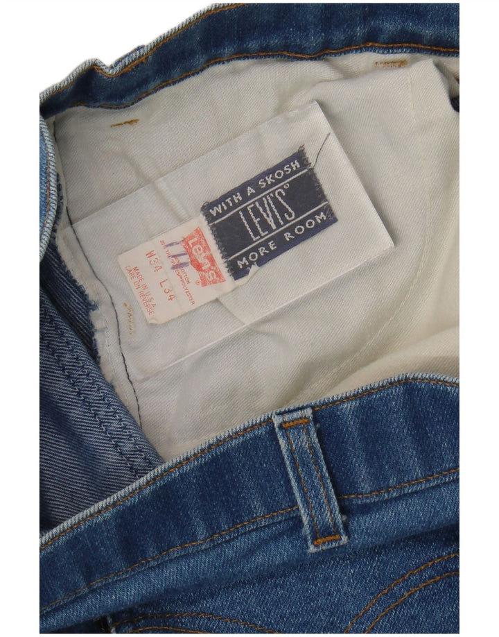 Levi's Mens Straight Jeans W34 L34 Blue Cotton