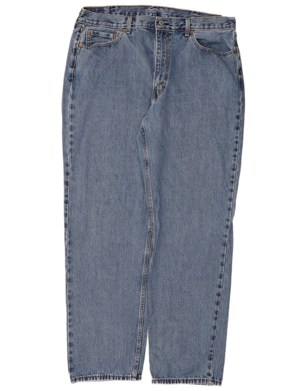 Levi's Mens 550 Relaxed Fit Straight Jeans W40 L34 Blue Cotton