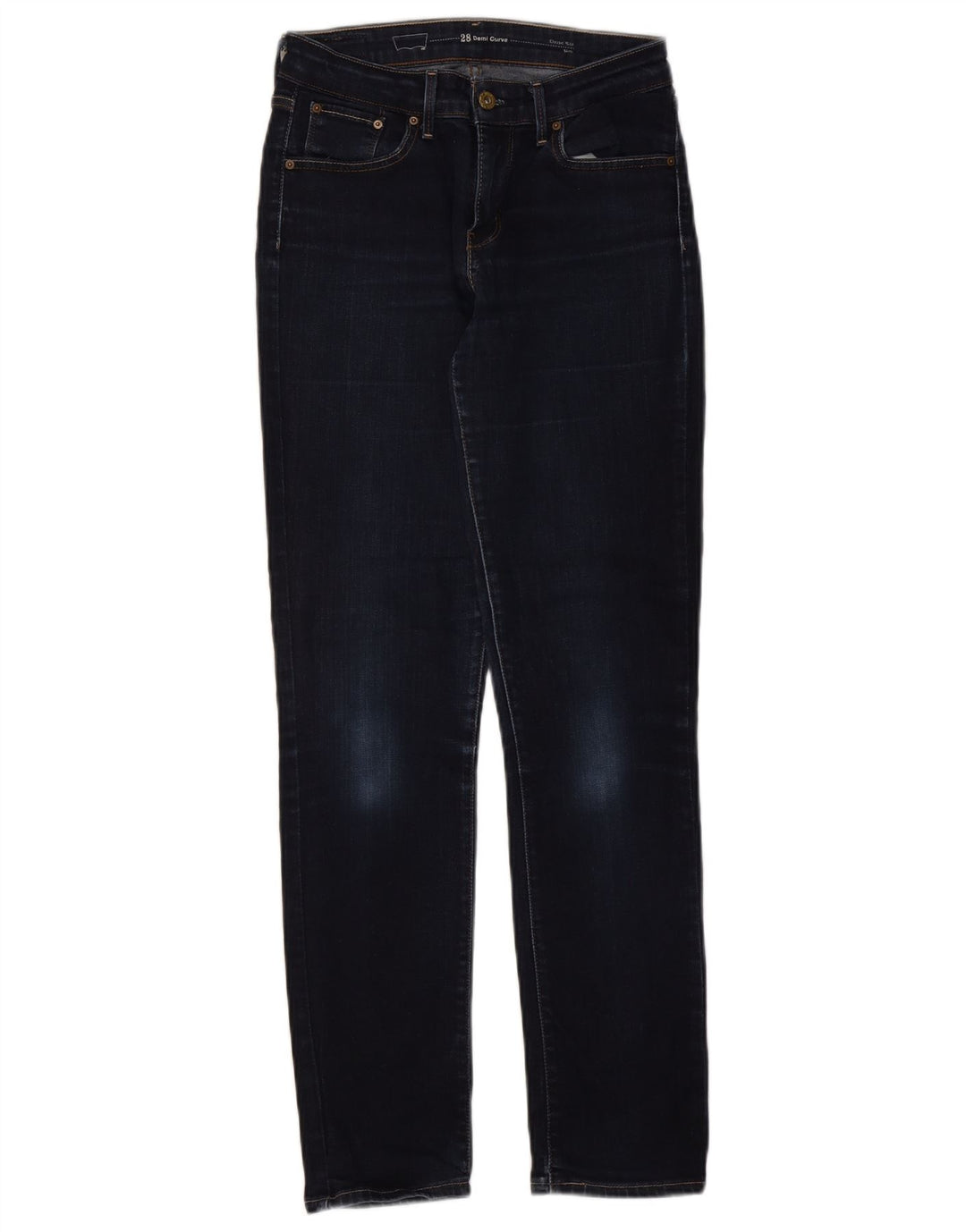 Levi's Womens Slim Jeans W28 L32 Navy Blue Cotton