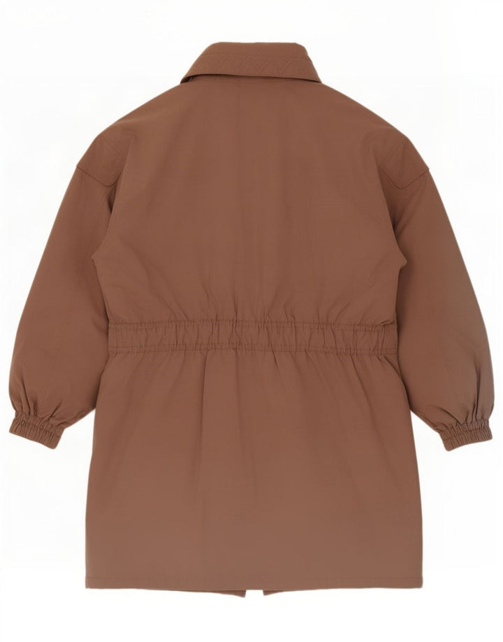 Vintage Womens Padded Coat UK 14 Large Brown