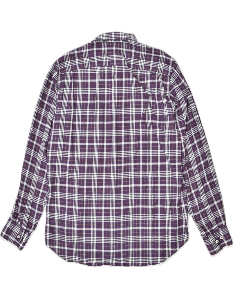 MASSIMO DUTTI Mens Shirt 2XL Purple Check | Vintage | Thrift | Second-Hand | Used Clothing | Messina Hembry 