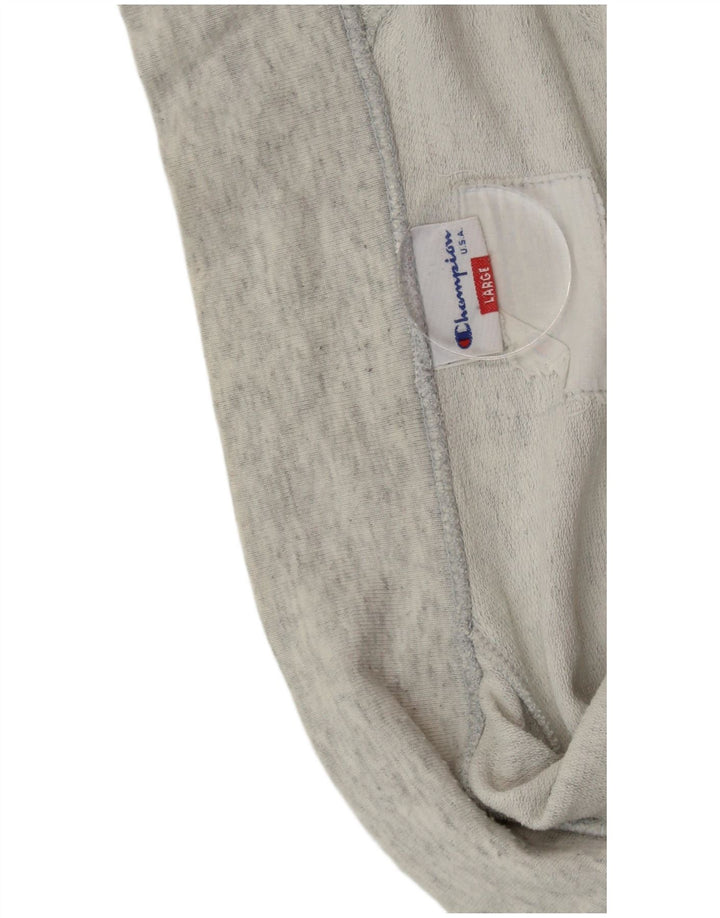 CHAMPION Womens Tracksuit Top Jacket UK 16 Large Grey Flecked