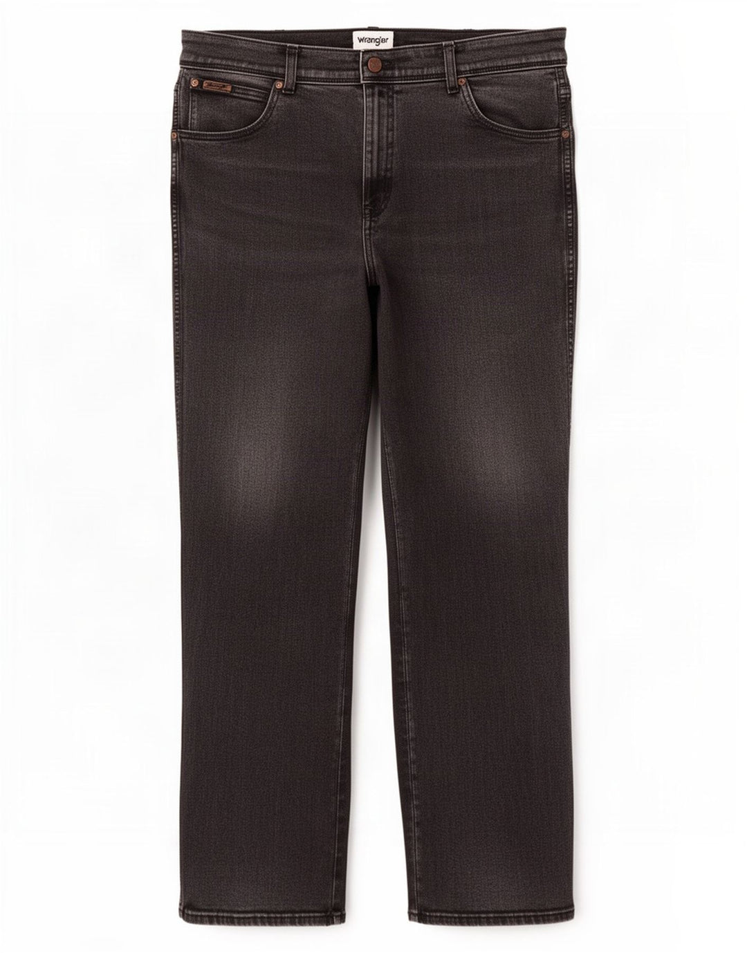 Wrangler Mens Texas Straight Jeans W40 L32 Grey Cotton