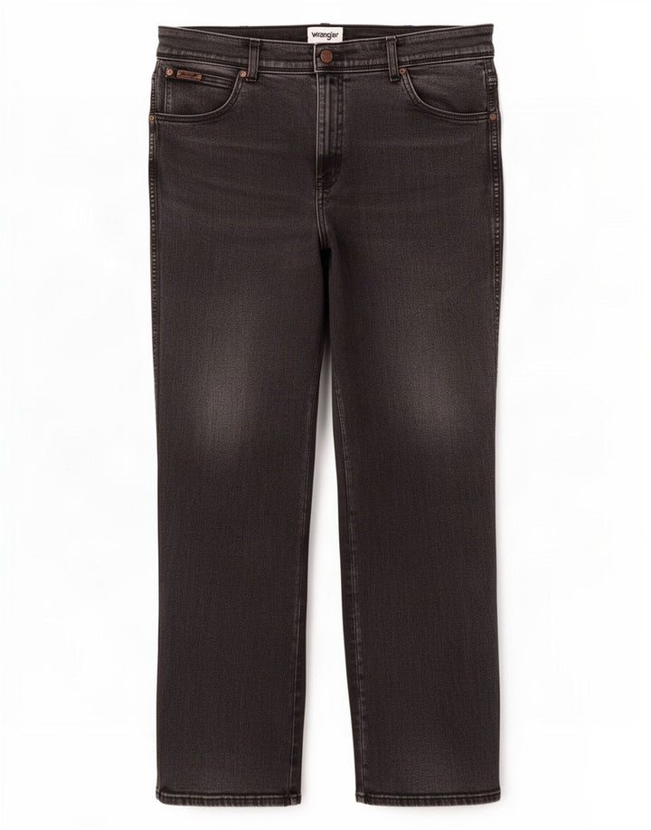 Wrangler Mens Texas Straight Jeans W40 L32 Grey Cotton