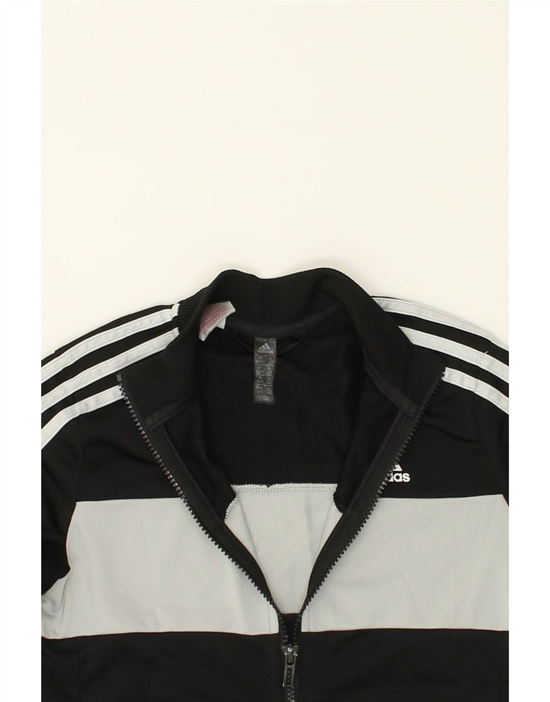 ADIDAS Boys Tracksuit Top Jacket 9-10 Years  Black Colourblock Polyester | Vintage Adidas | Thrift | Second-Hand Adidas | Used Clothing | Messina Hembry 