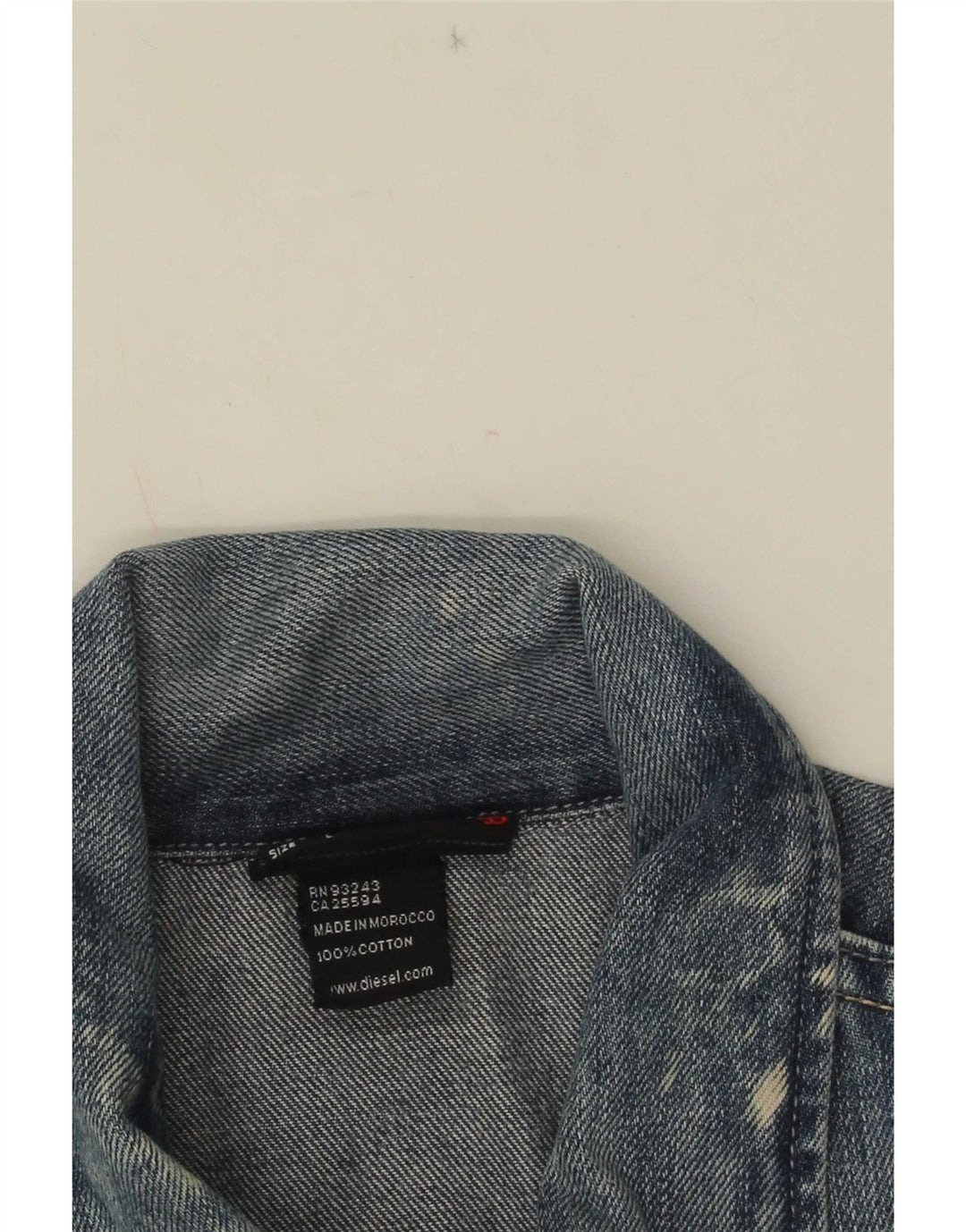 Diesel Mens Denim Gilet UK 40 Large Blue Cotton