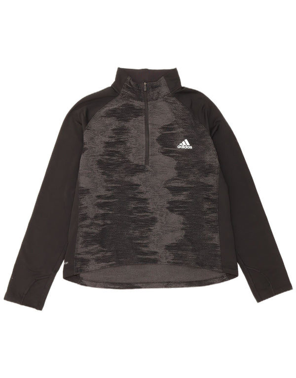 Adidas Womens Aeroready Top Long Sleeve UK 16/18 Large Black Camouflage