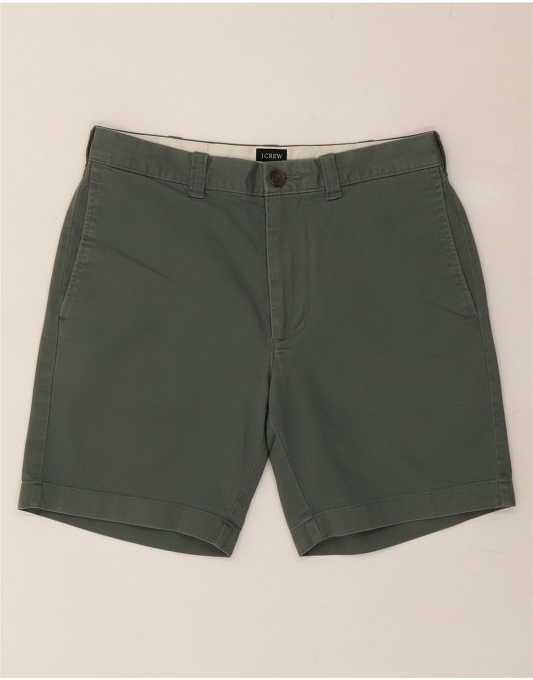 J. Crew Mens Chino Shorts W28 Small Green Cotton