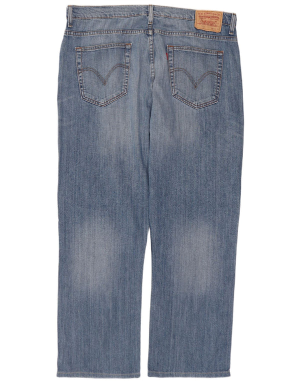 Levi's Mens 752 Straight Jeans W38 L29 Blue Cotton