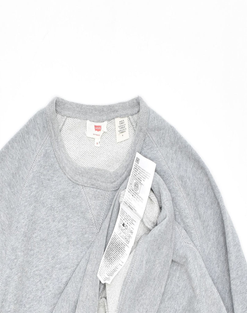 LEVI'S Mens Sweatshirt Jumper Medium Grey Cotton | Vintage | Thrift | Second-Hand | Used Clothing | Messina Hembry 