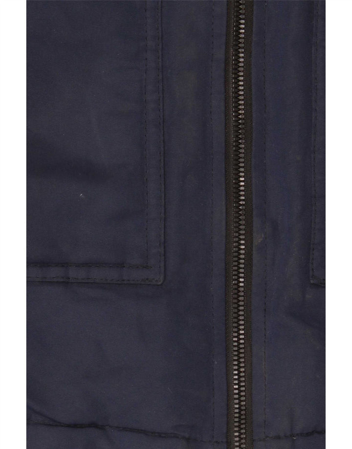Jack & Jones Boys Hooded Padded Coat 13-14 Years Navy Blue Polyester