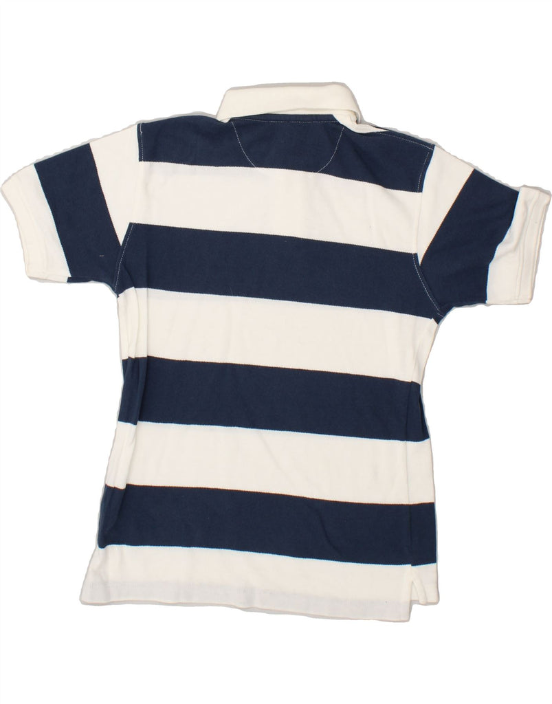 GAP Boys Polo Shirt 9-10 Years Large Navy Blue Striped Cotton | Vintage Gap | Thrift | Second-Hand Gap | Used Clothing | Messina Hembry 