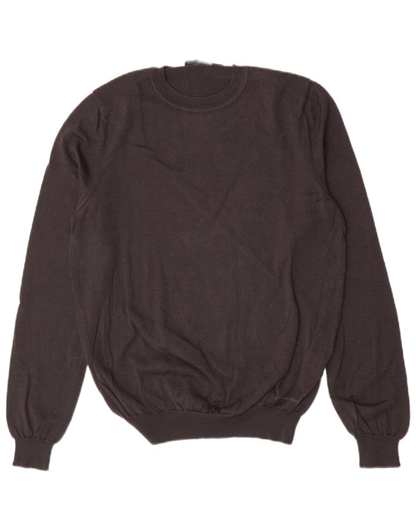 Calvin Klein Jeans Womens Crew Neck Jumper Sweater UK 14 Large Grey