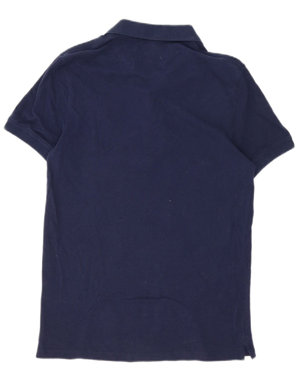 Lyle & Scott Mens Polo Shirt Small Navy Blue Cotton