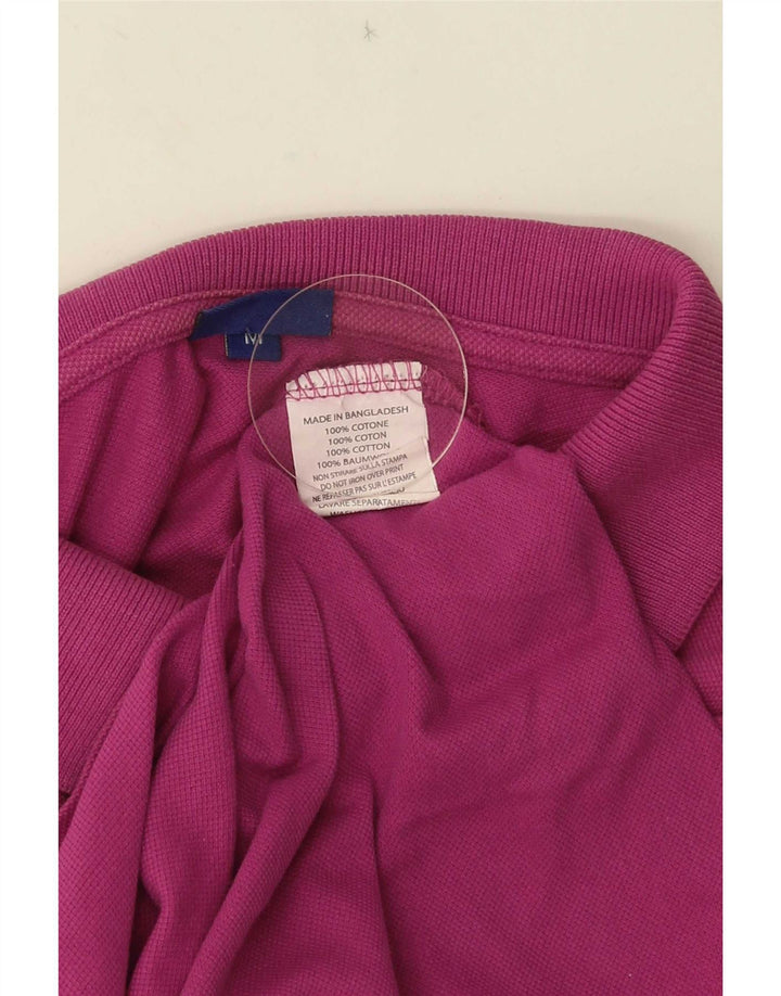 Asics Mens Polo Shirt Medium Maroon Cotton