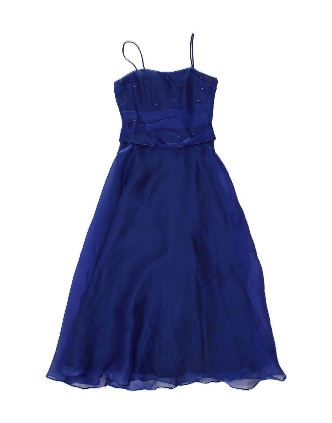 REBECCA Womens Slip Dress UK 12 Medium Navy Blue Polyester Vintage Rebecca and Second-Hand Rebecca from Messina Hembry 