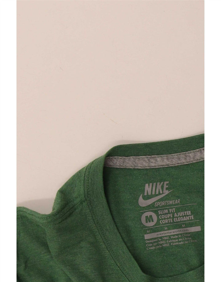 Nike Mens Slim Fit Graphic T-Shirt Top Medium Green