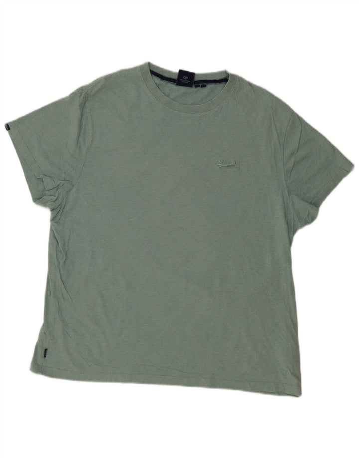 Superdry Mens T-Shirt Top 2XL Green Cotton