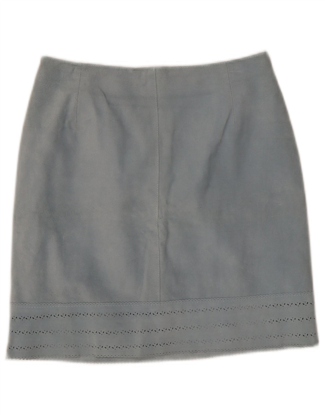 Vintage Womens Leather Skirt IT 42 Medium W27 Blue Leather