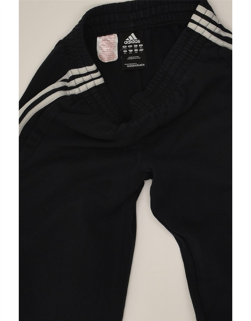 ADIDAS Boys Tracksuit Trousers Joggers 13-14 Years Black Cotton | Vintage Adidas | Thrift | Second-Hand Adidas | Used Clothing | Messina Hembry 