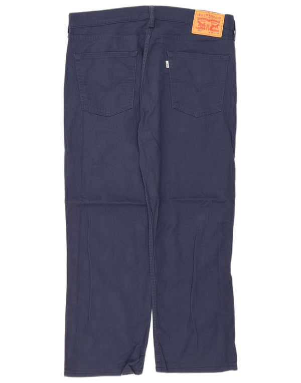 Levi's Mens 514 Straight Casual Trousers W36 L27 Navy Blue Cotton