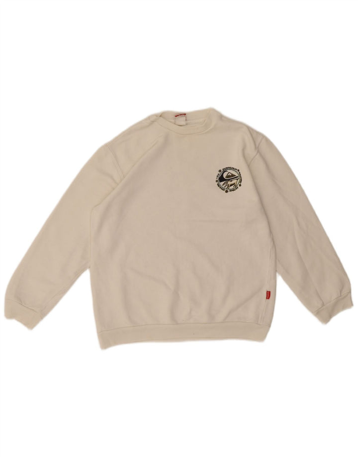 Quiksilver Boys Graphic Sweatshirt Jumper 11-12 Years White