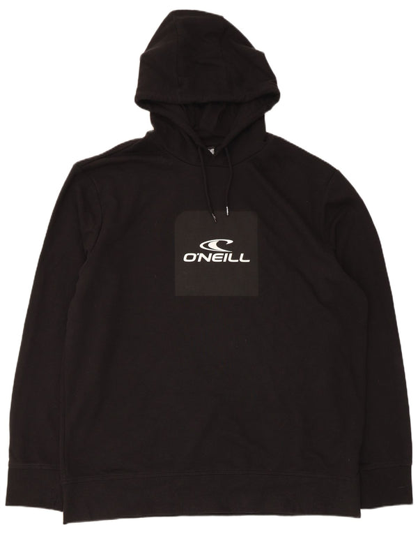 O'Neill Mens Graphic Hoodie Jumper 2XL Black Cotton