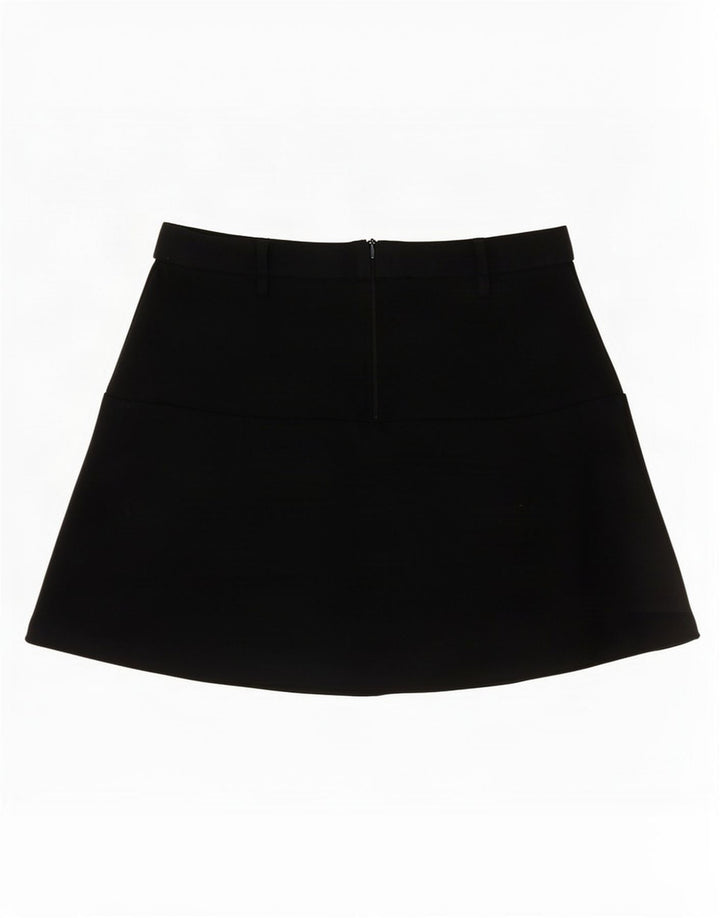 Zara Womens Mini Cargo Skirt Medium W28 Black Polyester