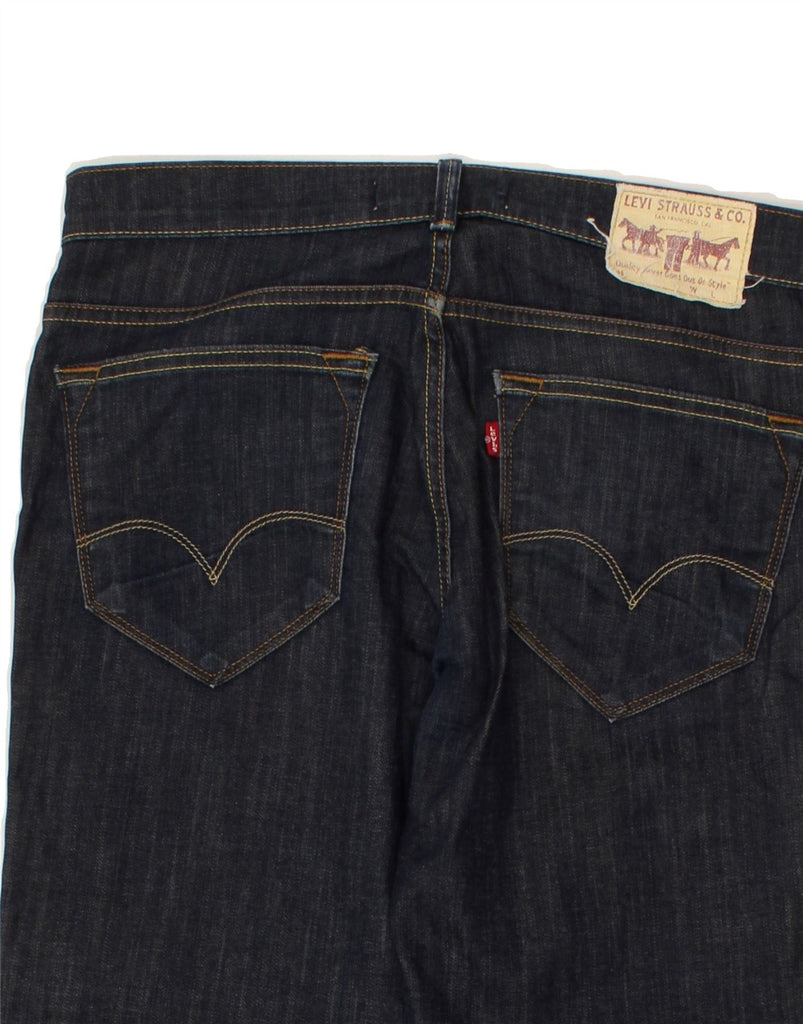 LEVI'S Mens 519 Slim Jeans W34 L26 Navy Blue Cotton | Vintage Levi's | Thrift | Second-Hand Levi's | Used Clothing | Messina Hembry 