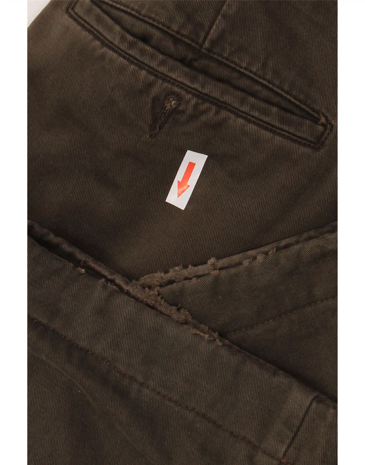 Burberry Mens Pegged Chino Trousers IT 50 Medium W32 L29 Brown Cotton